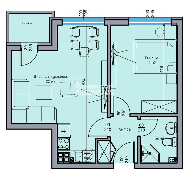 Продава 2-СТАЕН, гр. Пловдив, Остромила, снимка 2 - Aпартаменти - 47491847