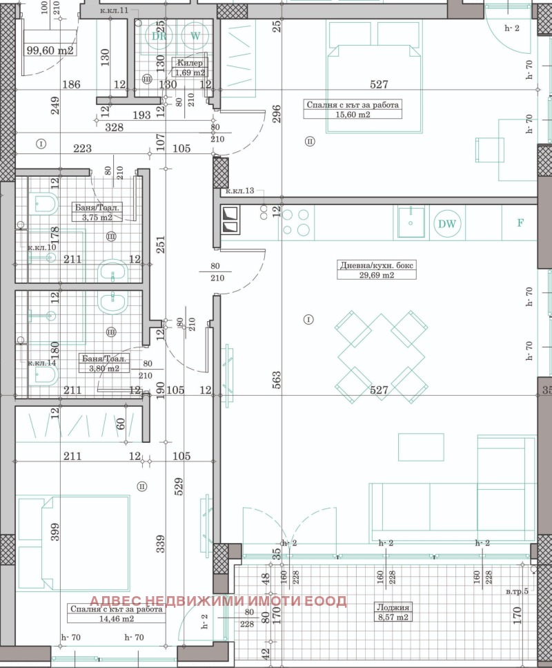 In vendita  2 camere da letto Varna , Kajsieva gradina , 113 mq | 66842652 - Immagine [6]