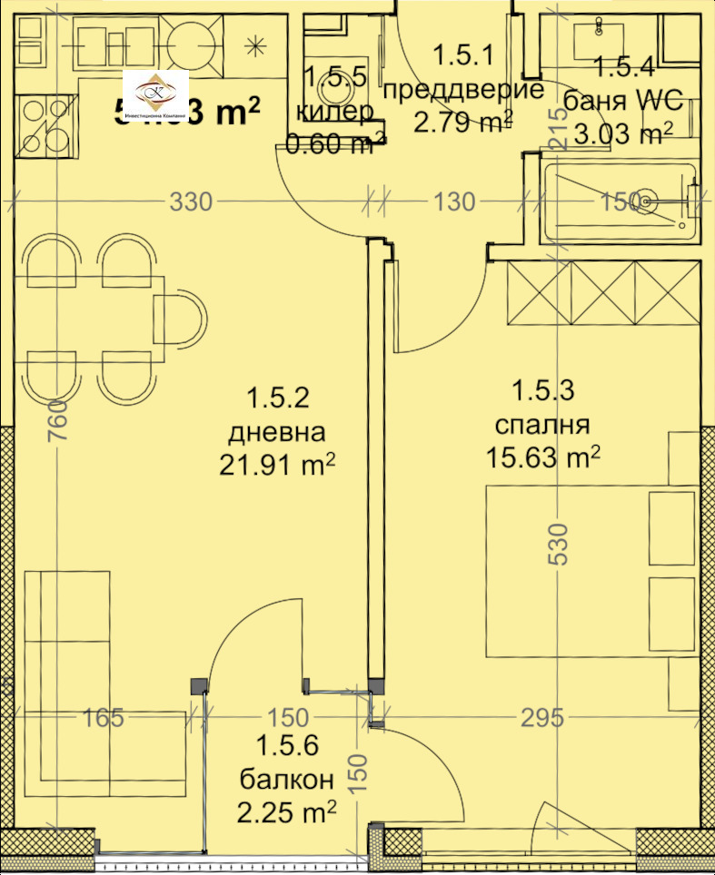 En venta  1 dormitorio Varna , Mladost 1 , 65 metros cuadrados | 36167429 - imagen [3]
