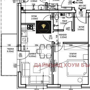 Eladó  2 hálószobás Plovdiv , Belomorski , 97 négyzetméter | 76084581 - kép [2]