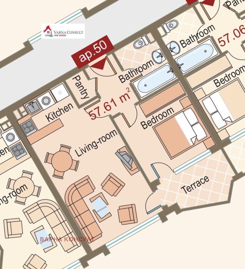 Eladó  1 hálószoba Varna , Asparuhovo , 73 négyzetméter | 43308221 - kép [6]