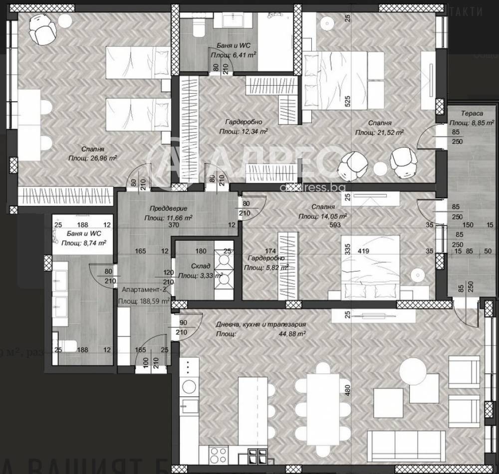 Продава МНОГОСТАЕН, гр. София, Център, снимка 2 - Апартаменти - 52040525