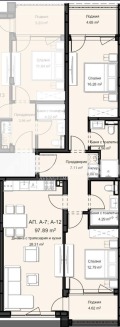 Продава 3-СТАЕН, гр. Пловдив, Остромила, снимка 1