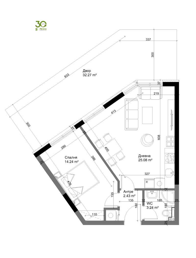 Продава 2-СТАЕН в град Варна, Аспарухово - 58 кв.м / 84 700 € » 165 658.80 лв., ЯВЛЕНА - ОФИС ВАРНА