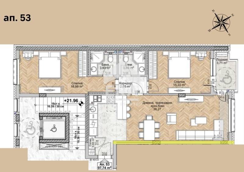 Продава 3-СТАЕН, гр. София, Люлин 8, снимка 3 - Апартаменти - 53605688