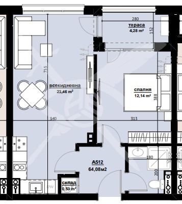 Продава 2-СТАЕН, гр. Бургас, област Бургас