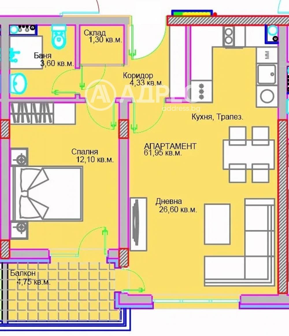 Продава 2-СТАЕН, гр. София, Люлин 5, снимка 9 - Апартаменти - 54146512