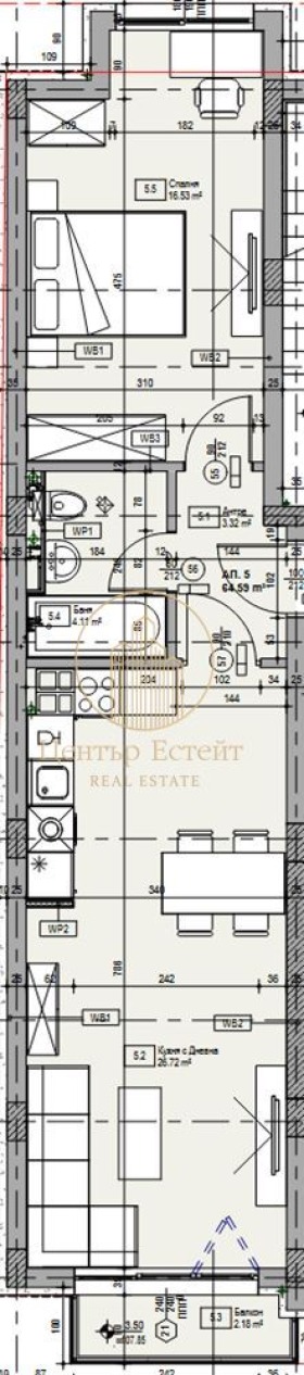 Te koop  1 slaapkamer Pleven , Sjirok tsentar , 79 m² | 71317536 - afbeelding [6]