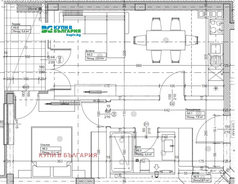 Na sprzedaż  1 sypialnia Warna , Briz , 72 mkw | 97347213 - obraz [2]