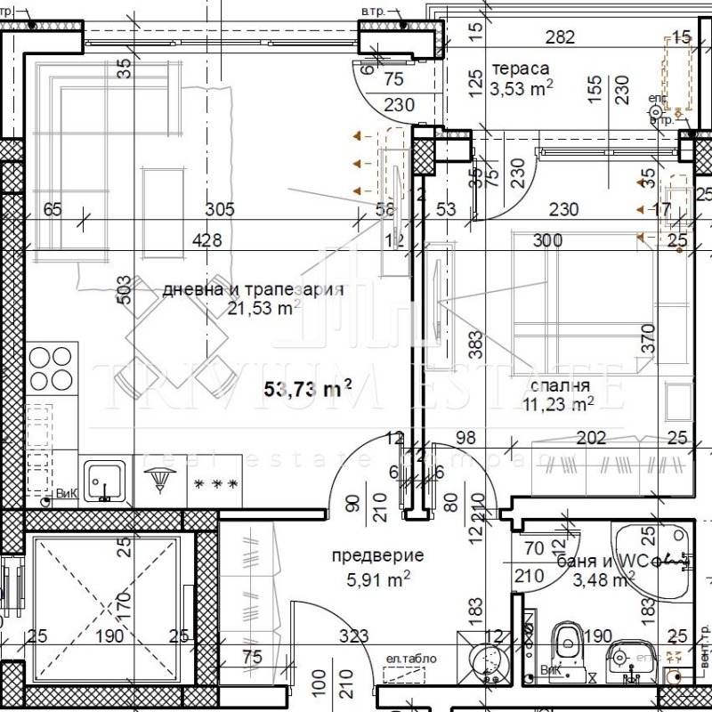 Продава  2-стаен град Пловдив , Тракия , 63 кв.м | 93709145