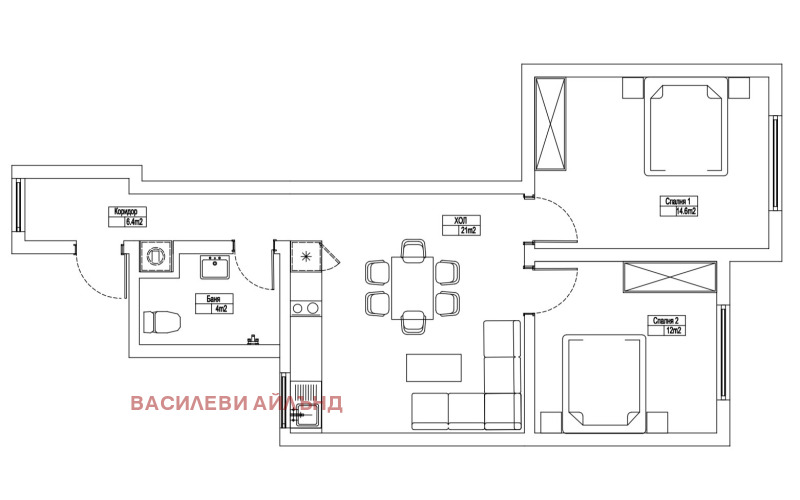 Продава 3-СТАЕН, гр. София, Център, снимка 4 - Aпартаменти - 47528856