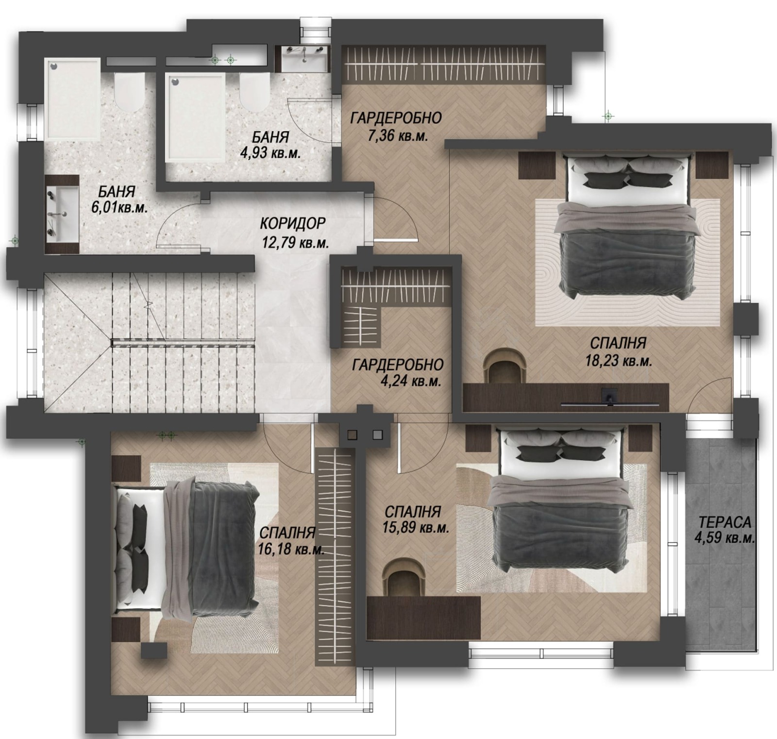Продава КЪЩА, гр. София, с. Лозен, снимка 14 - Къщи - 56293148