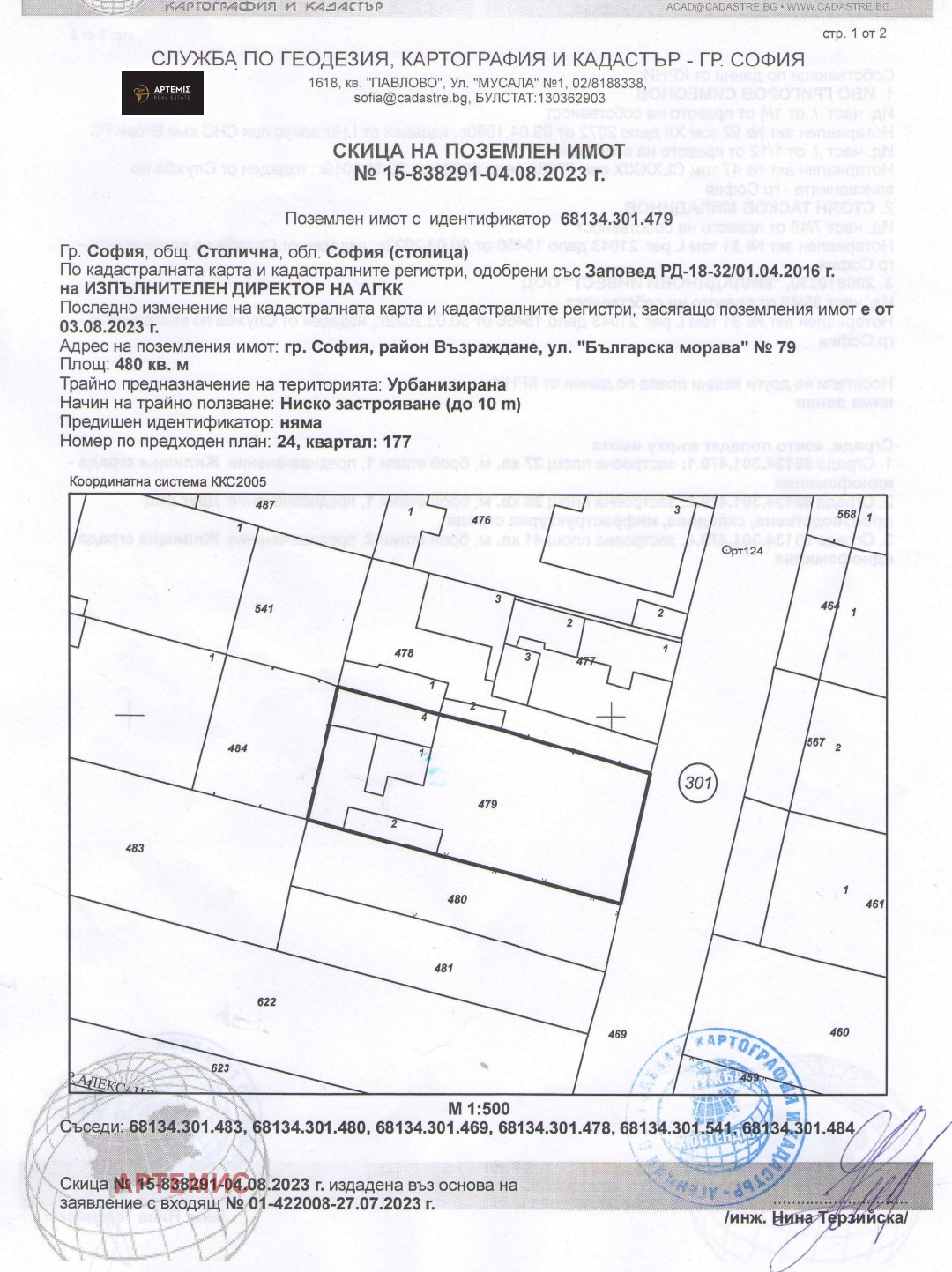 Продава ПАРЦЕЛ, гр. София, Център
