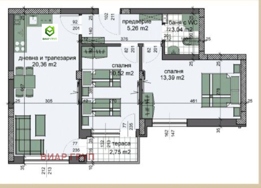 Продава 3-СТАЕН, гр. Пловдив, Южен, снимка 8 - Апартаменти - 54696457