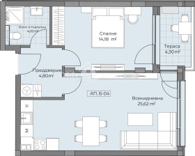 1 спальня Остромила, Пловдив 6