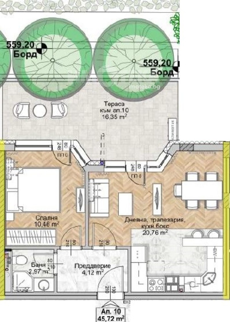 Продава 2-СТАЕН в град София, Люлин 8 - 54 кв.м / 125 373 € » 245 208.27 лв., ИМОТЕКА