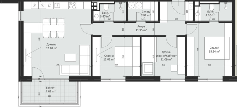 Продава 4-СТАЕН, гр. София, Малинова долина, снимка 7 - Aпартаменти - 49587377