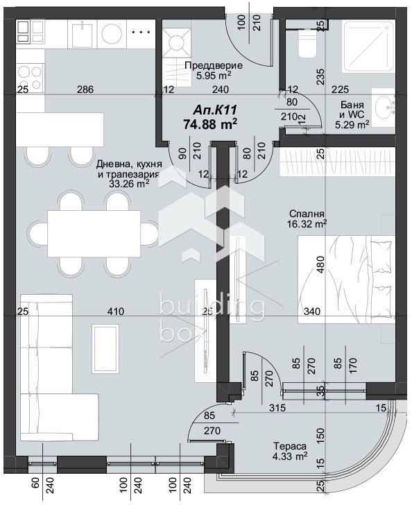 Продава 2-СТАЕН, гр. Пловдив, Тракия, снимка 2 - Апартаменти - 55278665