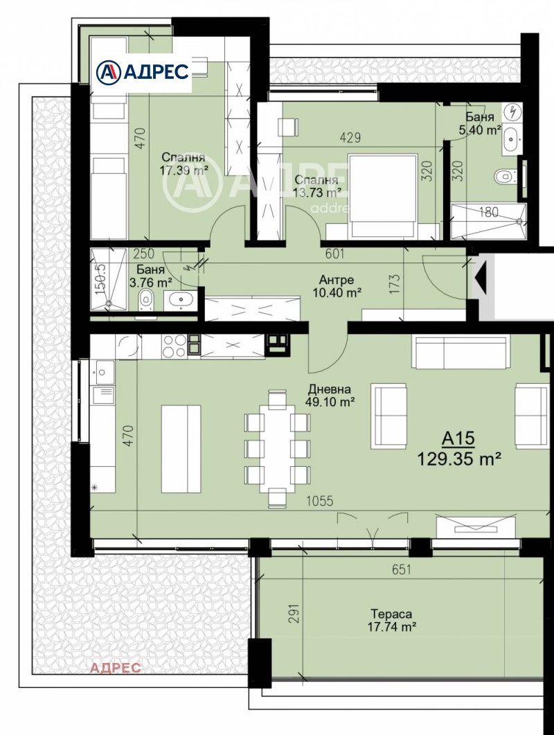 Продава  3-стаен град Варна , Бриз , 144 кв.м | 83369373 - изображение [4]
