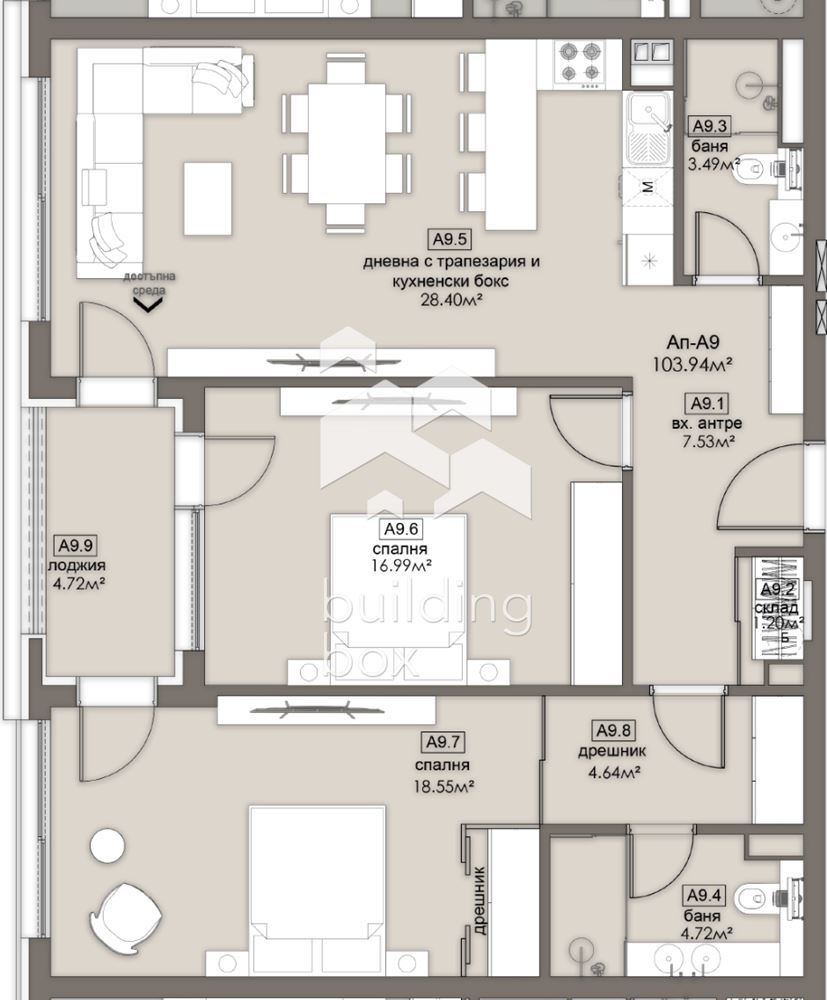 Продава 3-СТАЕН, гр. София, Люлин 5, снимка 2 - Апартаменти - 54120620