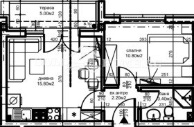 1 slaapkamer Christo Smirnenski, Plovdiv 4