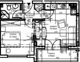 1 slaapkamer Christo Smirnenski, Plovdiv 5