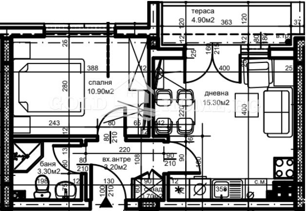 Продава 2-СТАЕН, гр. Пловдив, Христо Смирненски, снимка 3 - Aпартаменти - 49553041