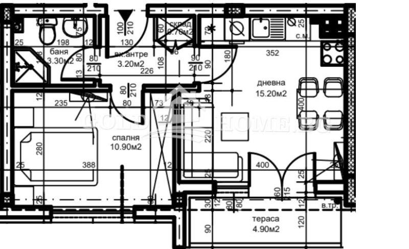 Продава 2-СТАЕН, гр. Пловдив, Христо Смирненски, снимка 6 - Aпартаменти - 49553041