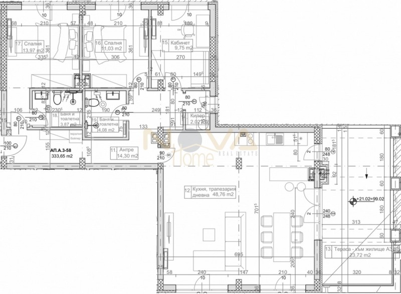 Продава 4-СТАЕН, гр. Варна, к.к. Слънчев ден, снимка 4 - Aпартаменти - 48919842