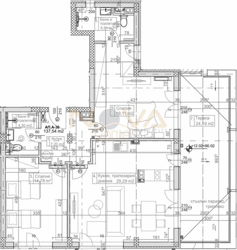 Продава 4-СТАЕН, гр. Варна, к.к. Слънчев ден, снимка 11 - Aпартаменти - 48919842