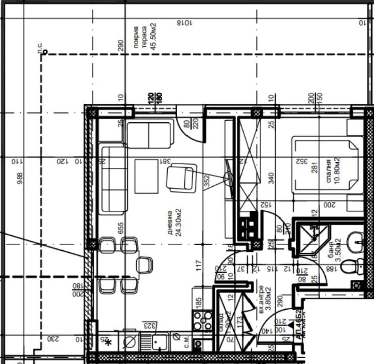 En venta  1 dormitorio Plovdiv , Ostromila , 110 metros cuadrados | 58832765