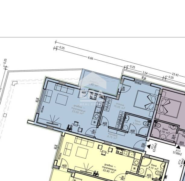 Til salg  1 soveværelse Haskovo , Tsentar , 75 kvm | 57963934 - billede [3]