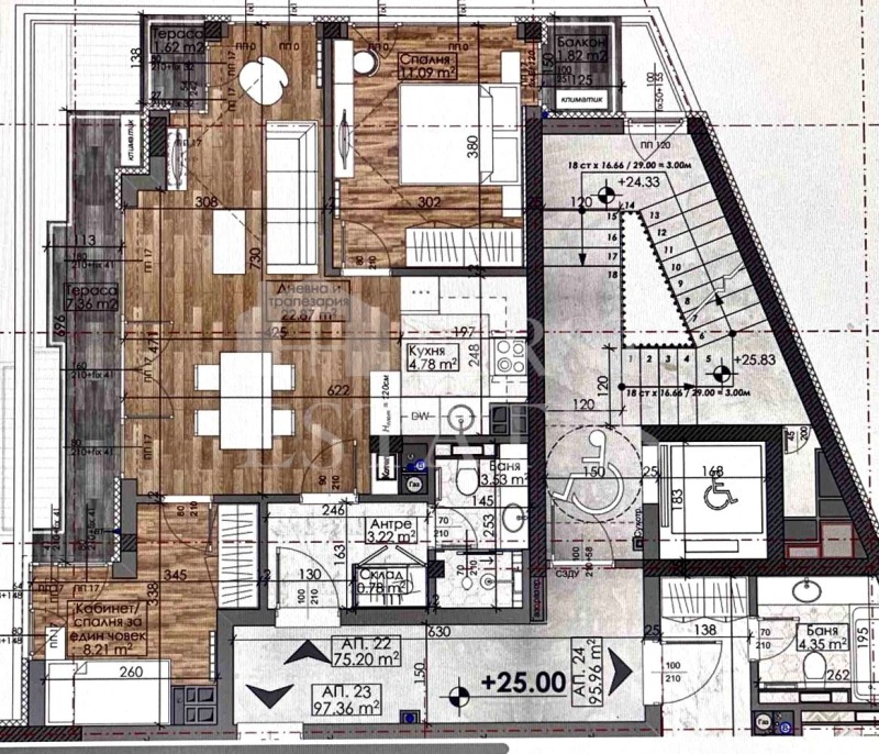 Продается  2 спальни София , Манастирски ливади , 85 кв.м | 18630980 - изображение [2]