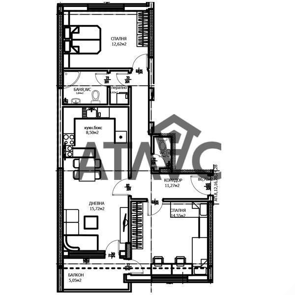 Eladó  2 hálószobás Plovdiv , Trakija , 105 négyzetméter | 91643720 - kép [14]