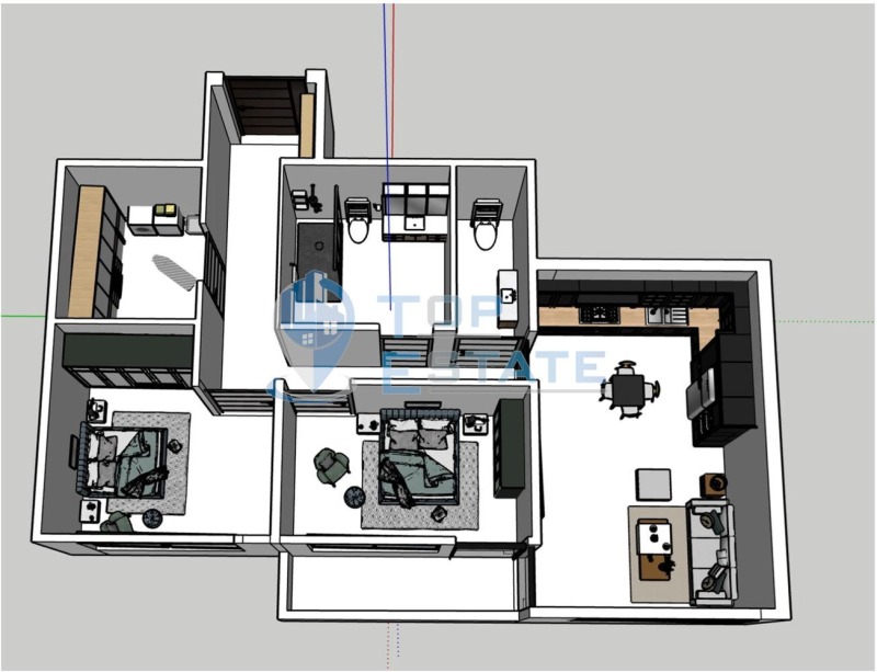Продава  3-стаен, град Велико Търново, Бузлуджа •  119 800 EUR • ID 66496665 — holmes.bg - [1] 