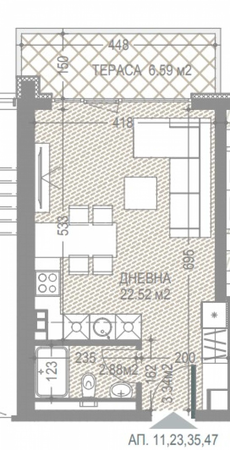 À vendre  Studio Sofia , Malinova dolina , 55 m² | 39686013 - image [4]