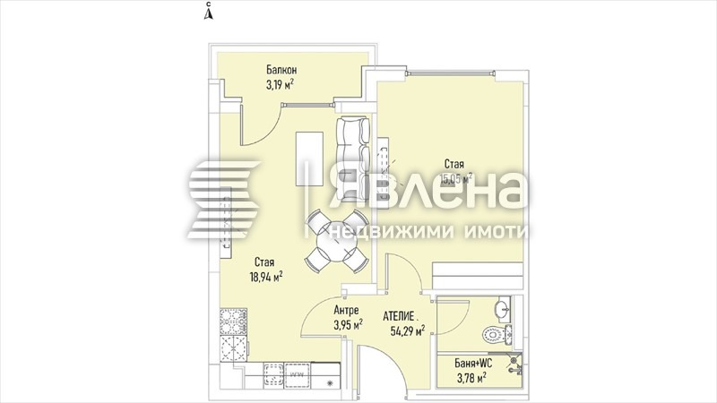 Продава 2-СТАЕН, гр. София, Лозенец, снимка 2 - Aпартаменти - 47611402