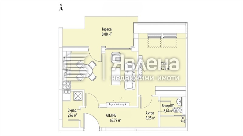 Продава 2-СТАЕН, гр. София, Лозенец, снимка 3 - Aпартаменти - 47611402