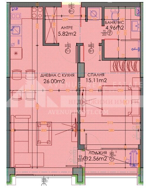 Eladó  1 hálószoba Plovdiv , Trakija , 76 négyzetméter | 52493494 - kép [2]