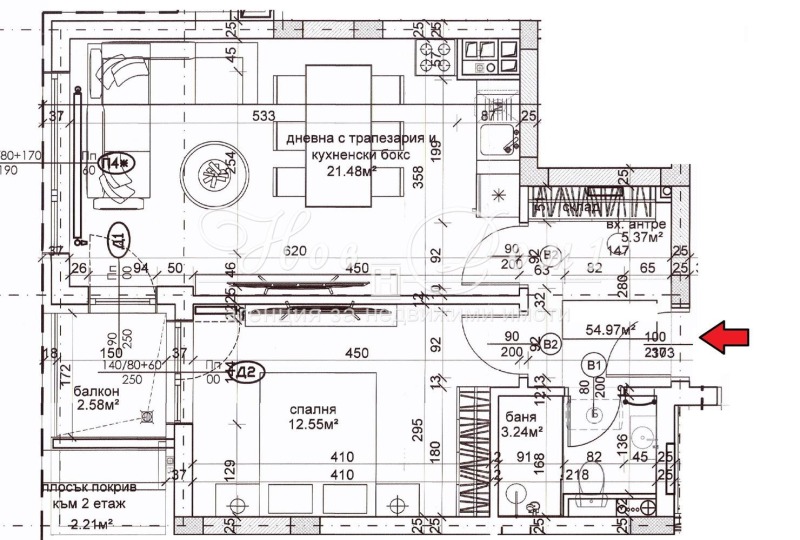 Продава 2-СТАЕН, гр. София, Овча купел, снимка 2 - Апартаменти - 53594979
