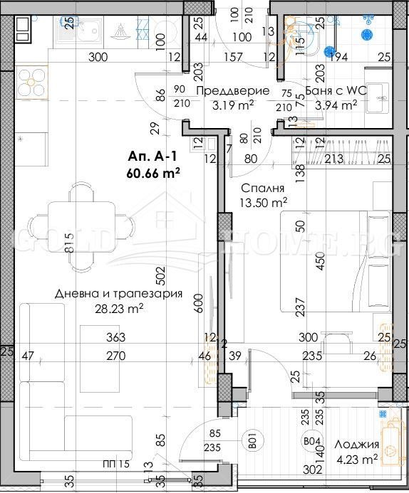 На продаж  1 спальня Пловдив , Южен , 72 кв.м | 44835496 - зображення [6]