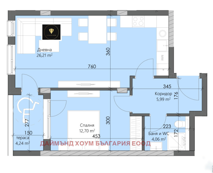 Til salgs  1 soverom Plovdiv , Karsjijaka , 76 kvm | 27666809 - bilde [2]
