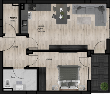 Продава  2-стаен, град Пловдив, Кючук Париж • 79 729 EUR • ID 13044037 — holmes.bg - [1] 