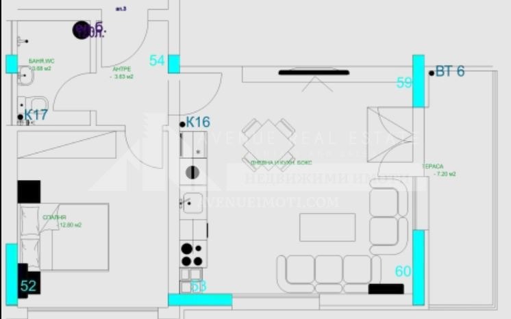Til salgs  1 soverom Plovdiv , Mladesjki Halm , 78 kvm | 68343268 - bilde [2]