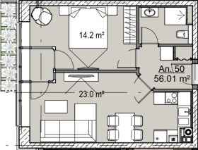 À vendre 1 chambre