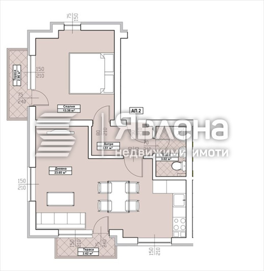 Продава 2-СТАЕН, гр. Благоевград, Еленово 2, снимка 2 - Апартаменти - 53181537