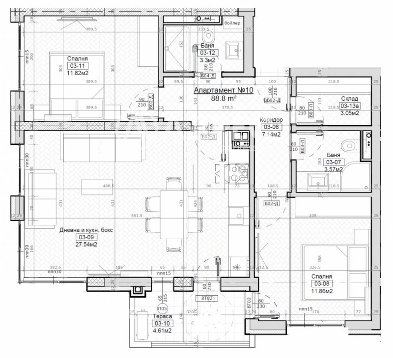 Продава 3-СТАЕН, гр. София, област София-град, снимка 2 - Апартаменти - 53603220
