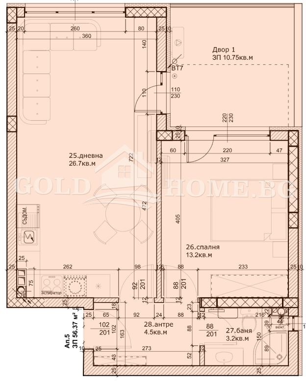 Продава 2-СТАЕН, гр. Пловдив, Остромила, снимка 4 - Апартаменти - 56257429