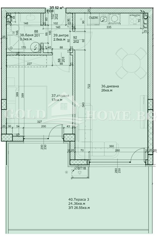 Продава 2-СТАЕН, гр. Пловдив, Остромила, снимка 3 - Апартаменти - 56257429