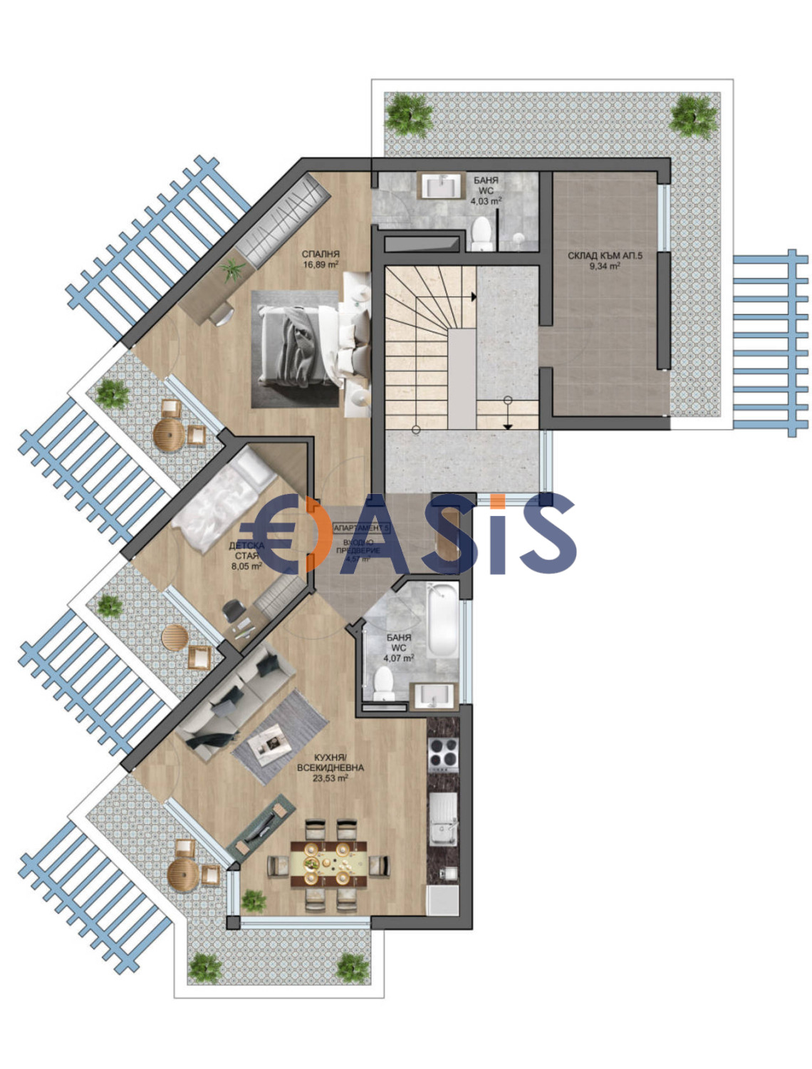 Продава 2-СТАЕН, гр. Бяла, област Варна, снимка 14 - Апартаменти - 54086256